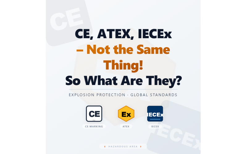 CE, ATEX, IECEx &ndash; Not the Same Thing! So What Are They?